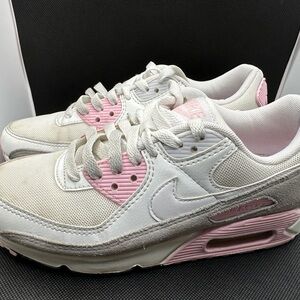 Nike White and Pink Athletic Shoes